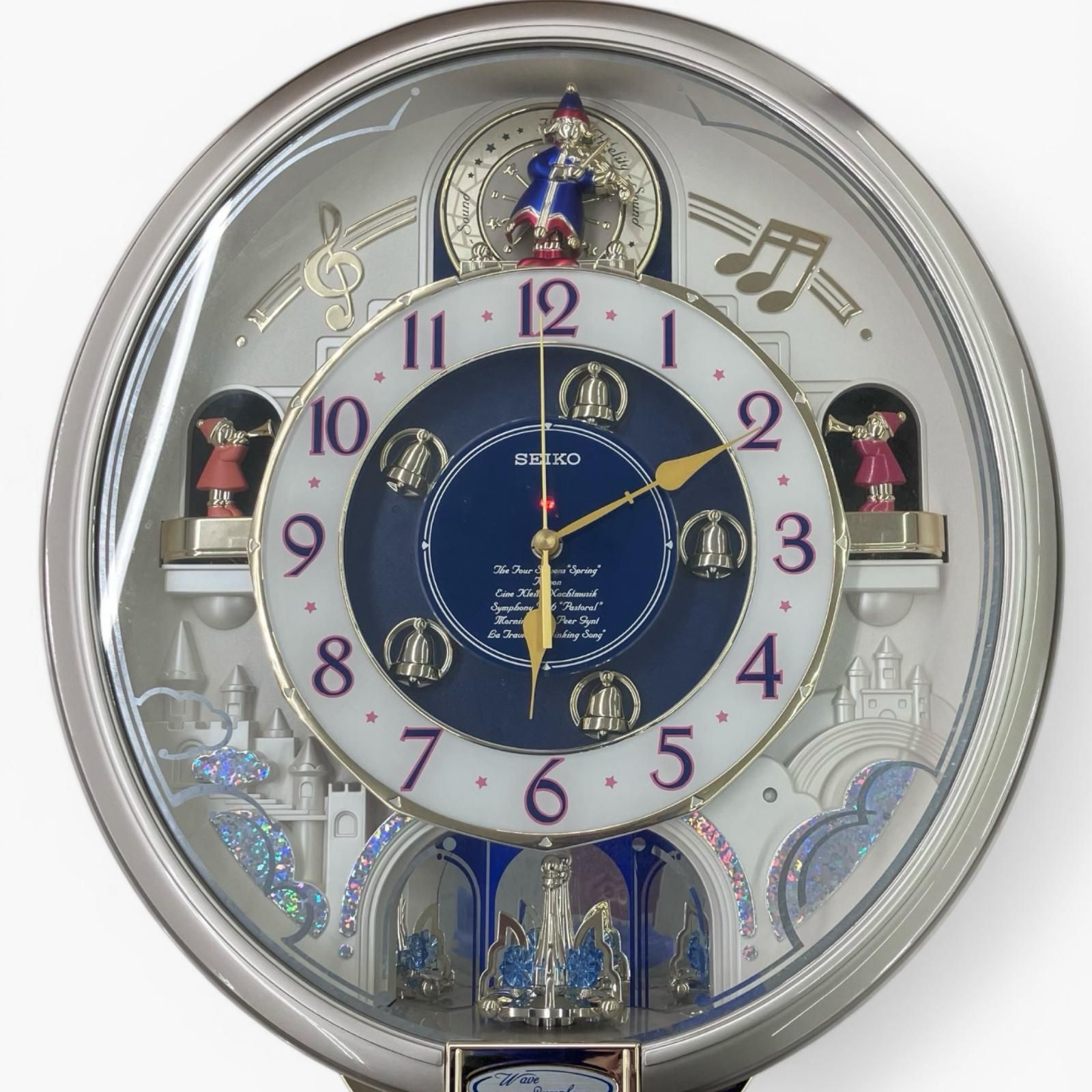 186000 動作確認済み SEIKO セイコー らくり時計 ウェーブシンフォニー