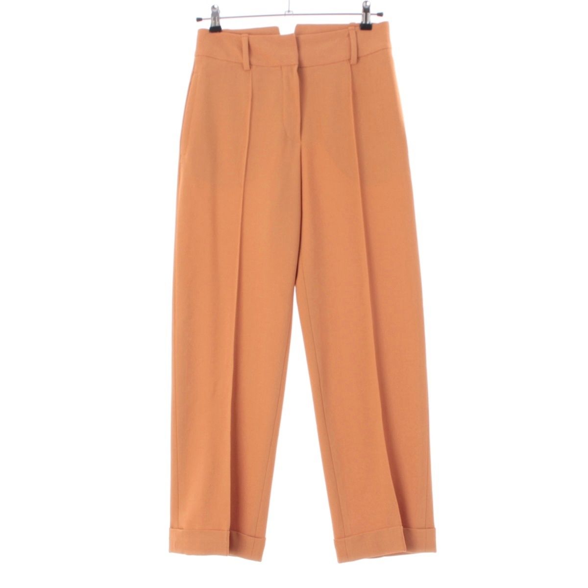 エルメス ウール スラックス パンツ オレンジブラウン 34【中古