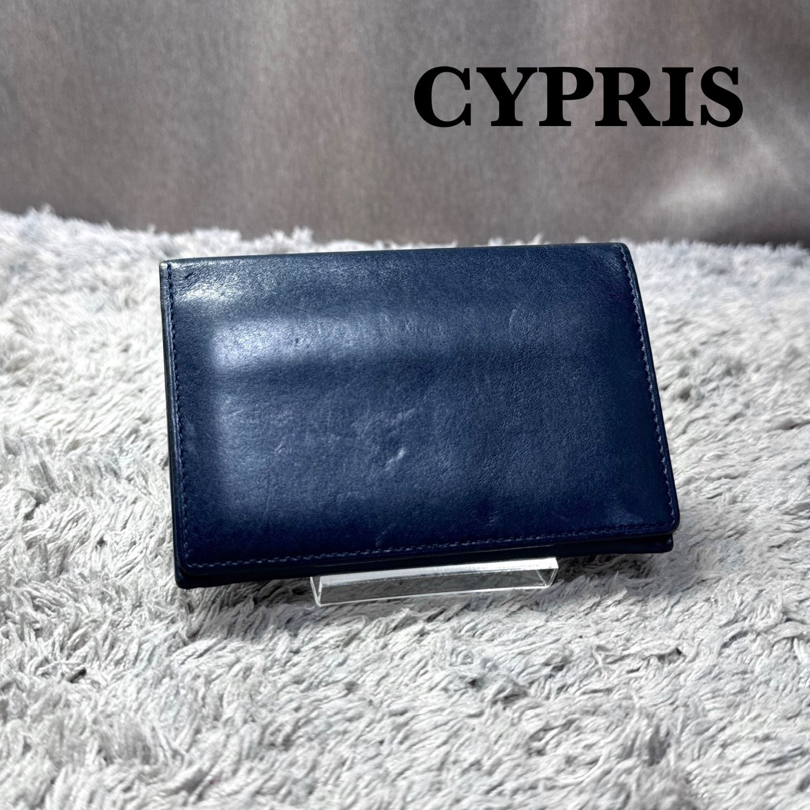 CYPRIS キプリス レザー 名刺入れ カードケース ネイビー - メルカリ