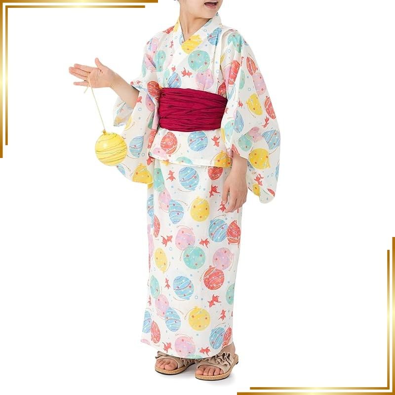 【新品】 [chil2] 子供 浴衣 セット セパレート 女の子 サンドレス キッズ ベビー服 3点セット ワンピース 14550581-110G 0