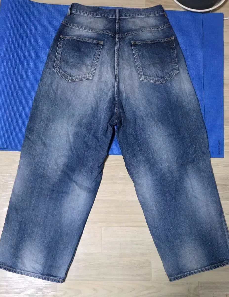 アンセルムエイジング ワイド デニム パンツ Indigo サイズ1 ancellm