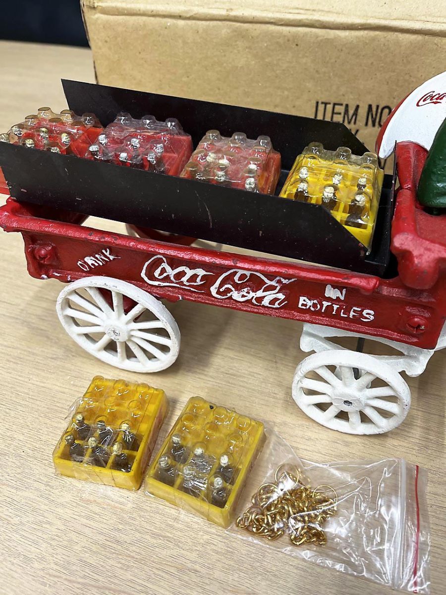 コカコーラ アンティーク 荷馬車 置物 コカコーラ アンティーク 荷馬車