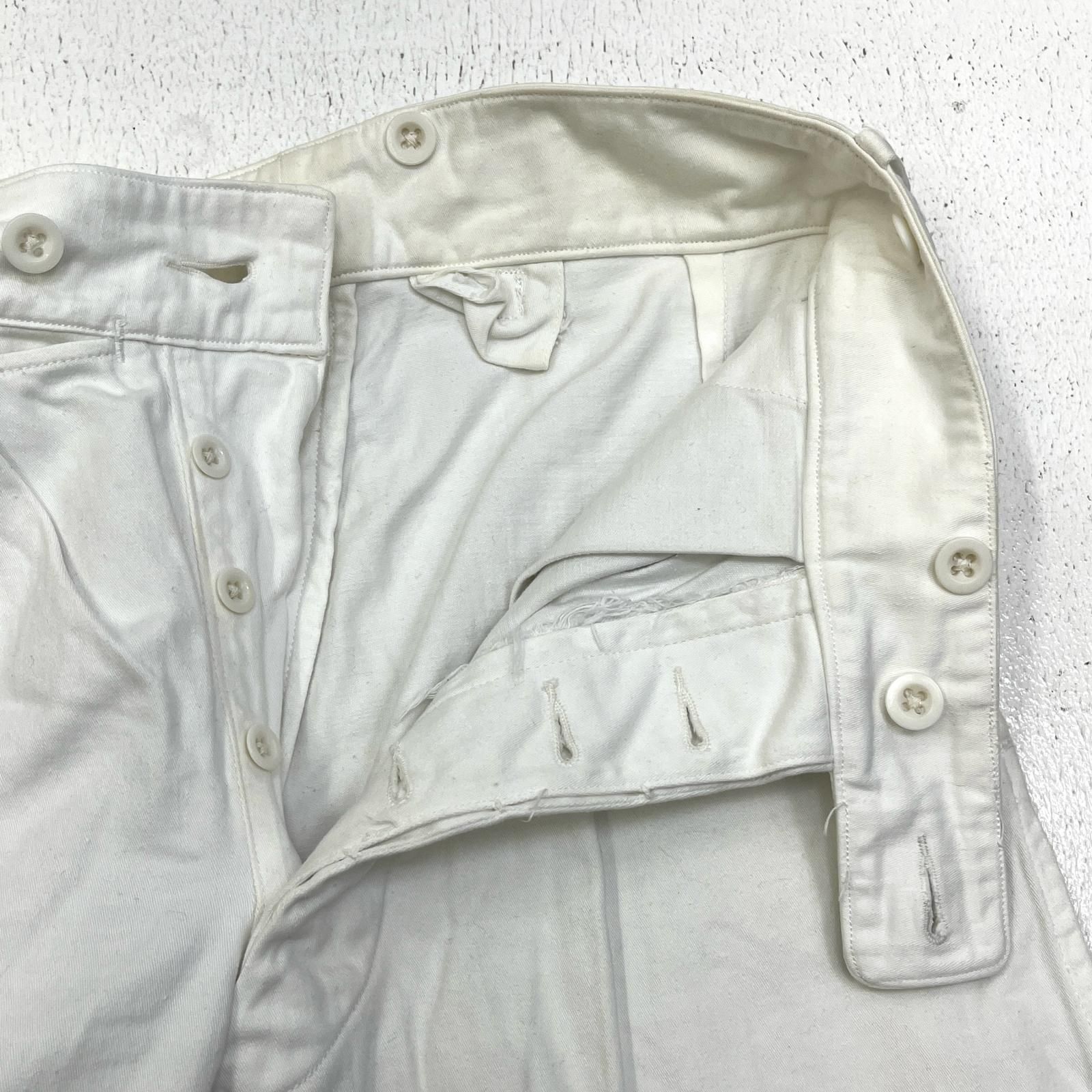 【加古川店】 中古 MILITARY衣料 | ミリタリーイリョウ パンツ ワークトラウザーズ ホワイト 【107】 加古川店】 中古 MILITARY衣料 | ミリタリーイリョウ パンツ ワーク