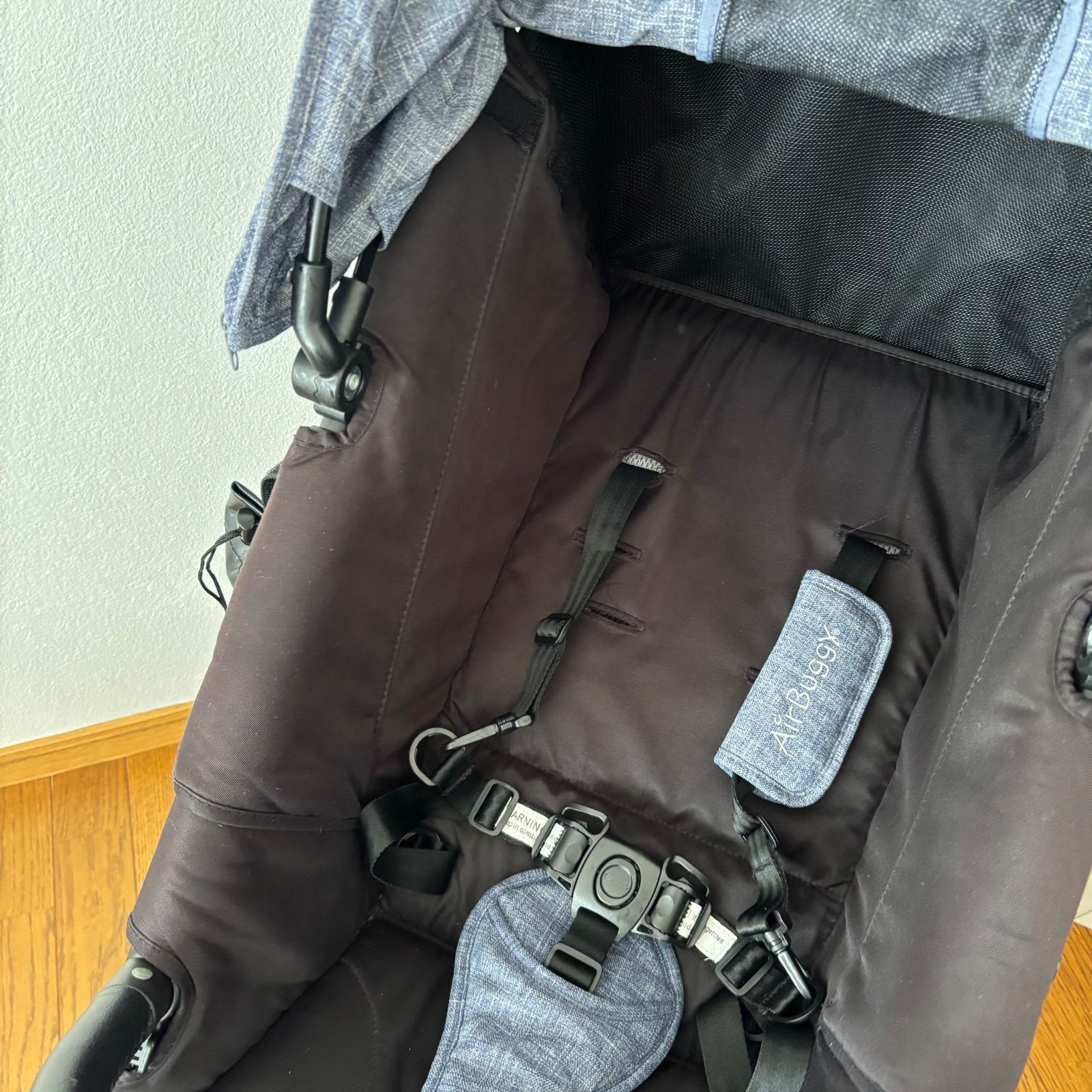  AirBuggy エアバギー ココ プレミア ベビーカー メランジデニム 防寒対策 ベビーカー バギー 外出 移動用品