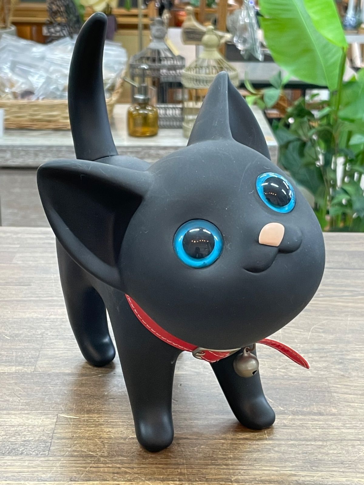 希少】キャットバンカー Kat Banker 黒猫 貯金箱 置物 - メルカリ