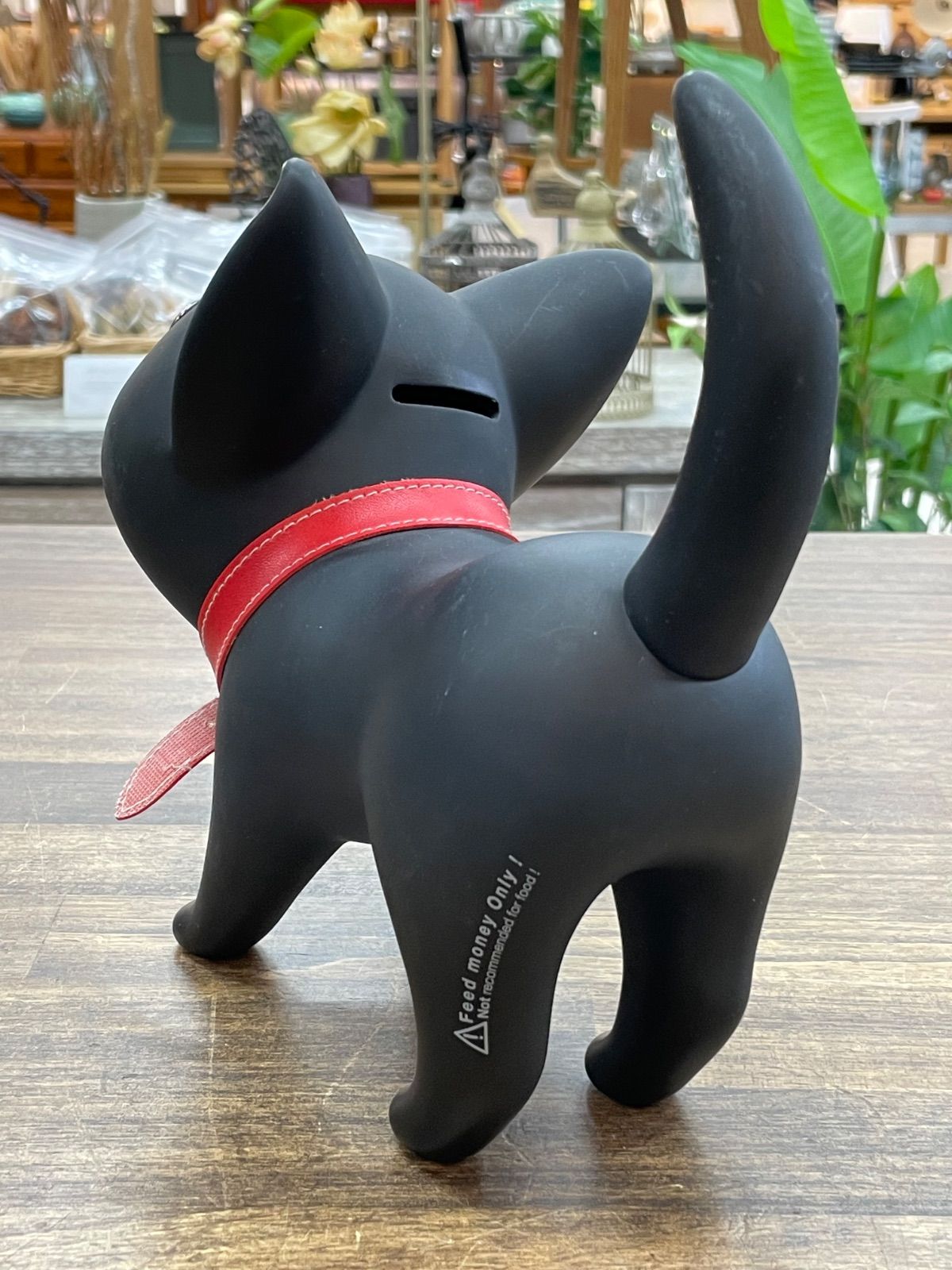 希少】キャットバンカー Kat Banker 黒猫 貯金箱 置物 - メルカリ