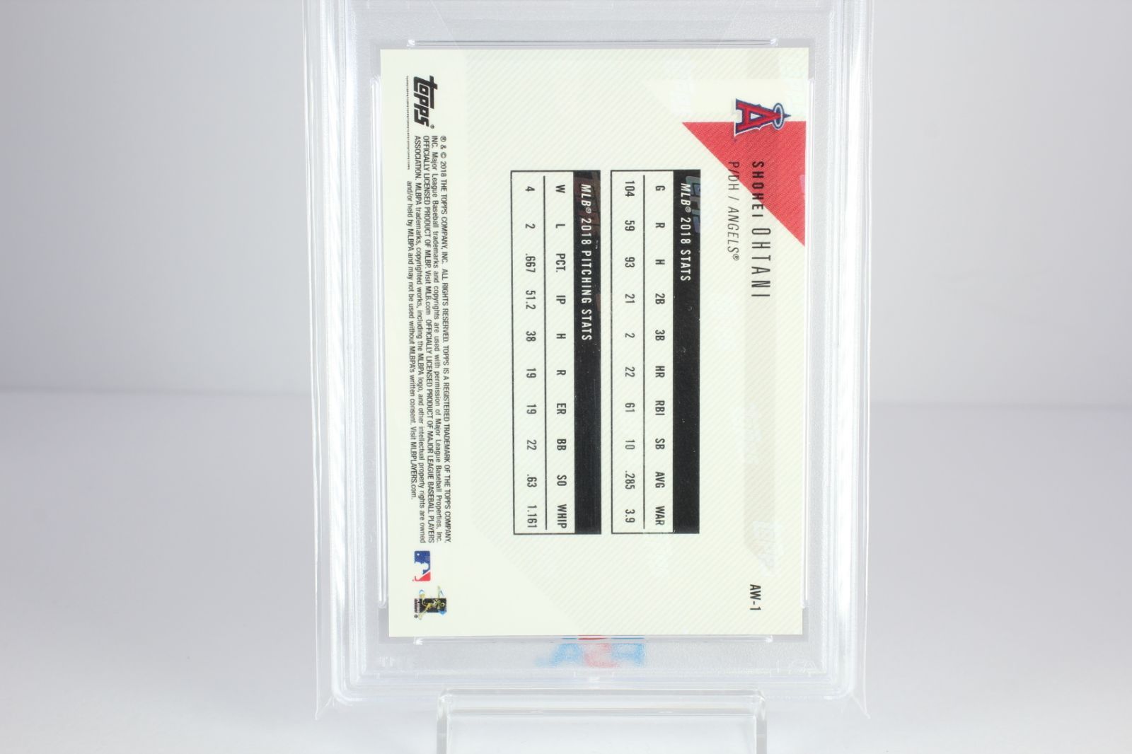 大谷翔平 ルーキーカード PSA10 2018 Topps Now Shohei Ohtani #AW-1 