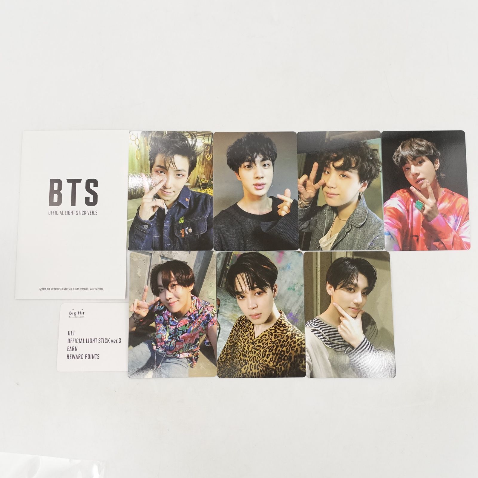 BTS ペンライト 訳アリ アミボム ver.3 外箱 トレカ フォト カード 付