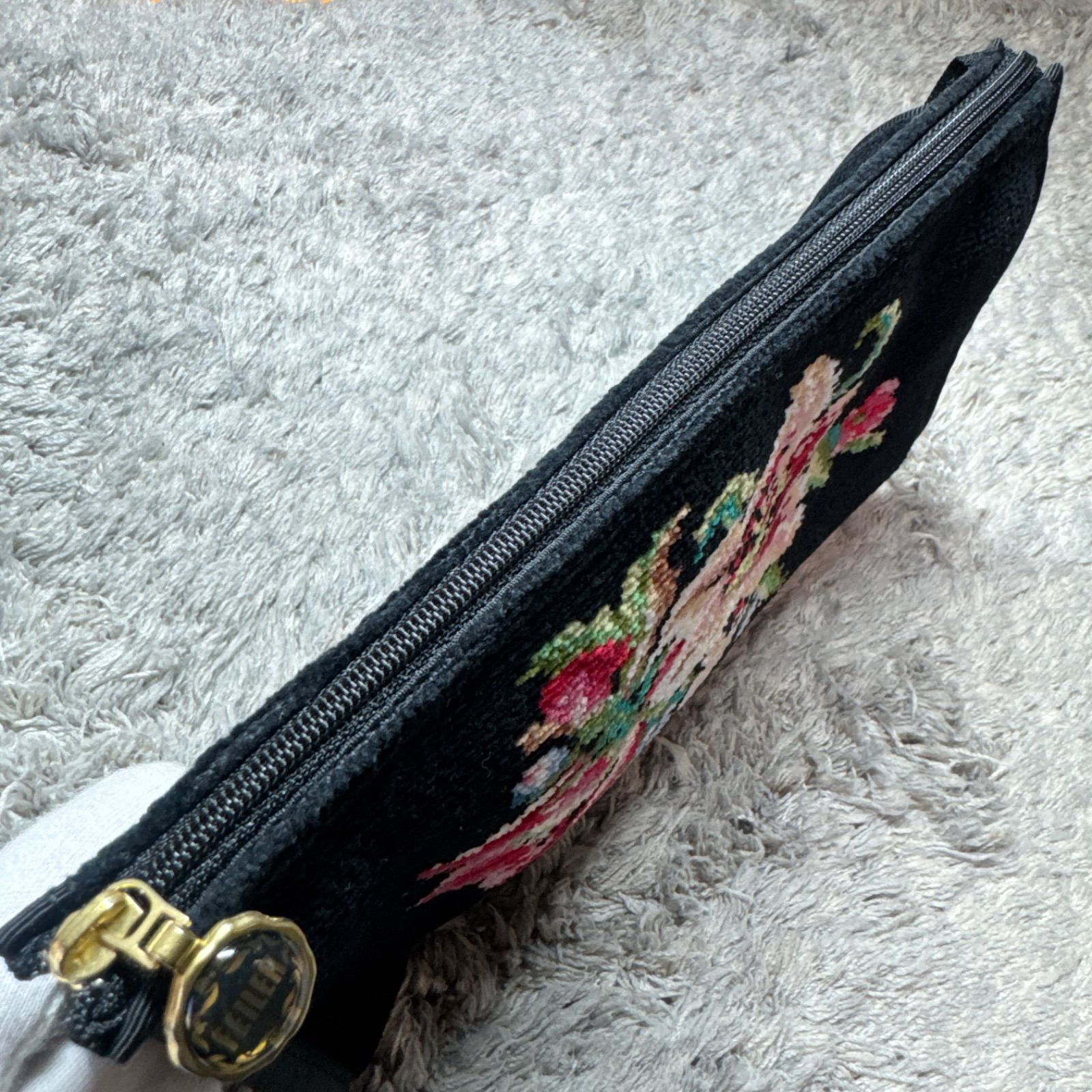 美品】FEILER フェイラー ポーチ 小物入れ 花柄 大きめポーチ - メルカリ