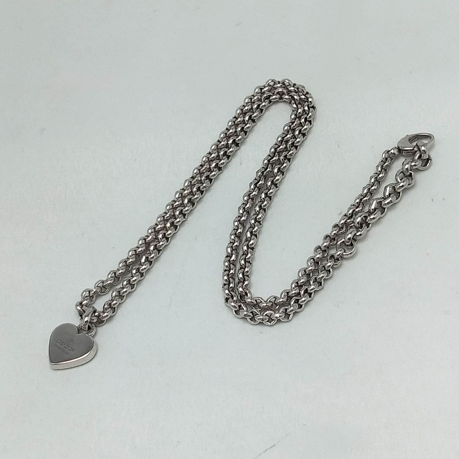 ✨️GUCCI✨️グッチ トレードマーク ハートネックレス シルバー925 総 