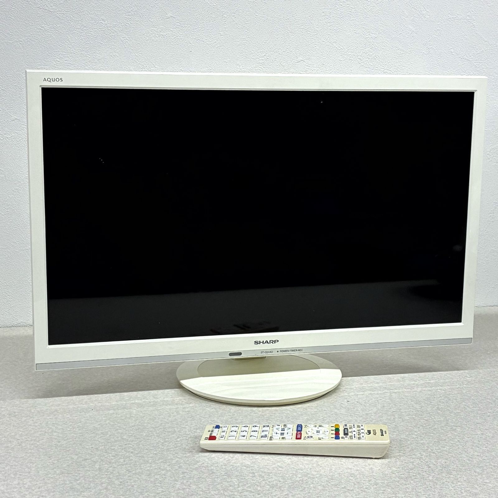 美品】SHARP AQUOS 24型 液晶テレビ 2T-C24AD ホワイト - メルカリ
