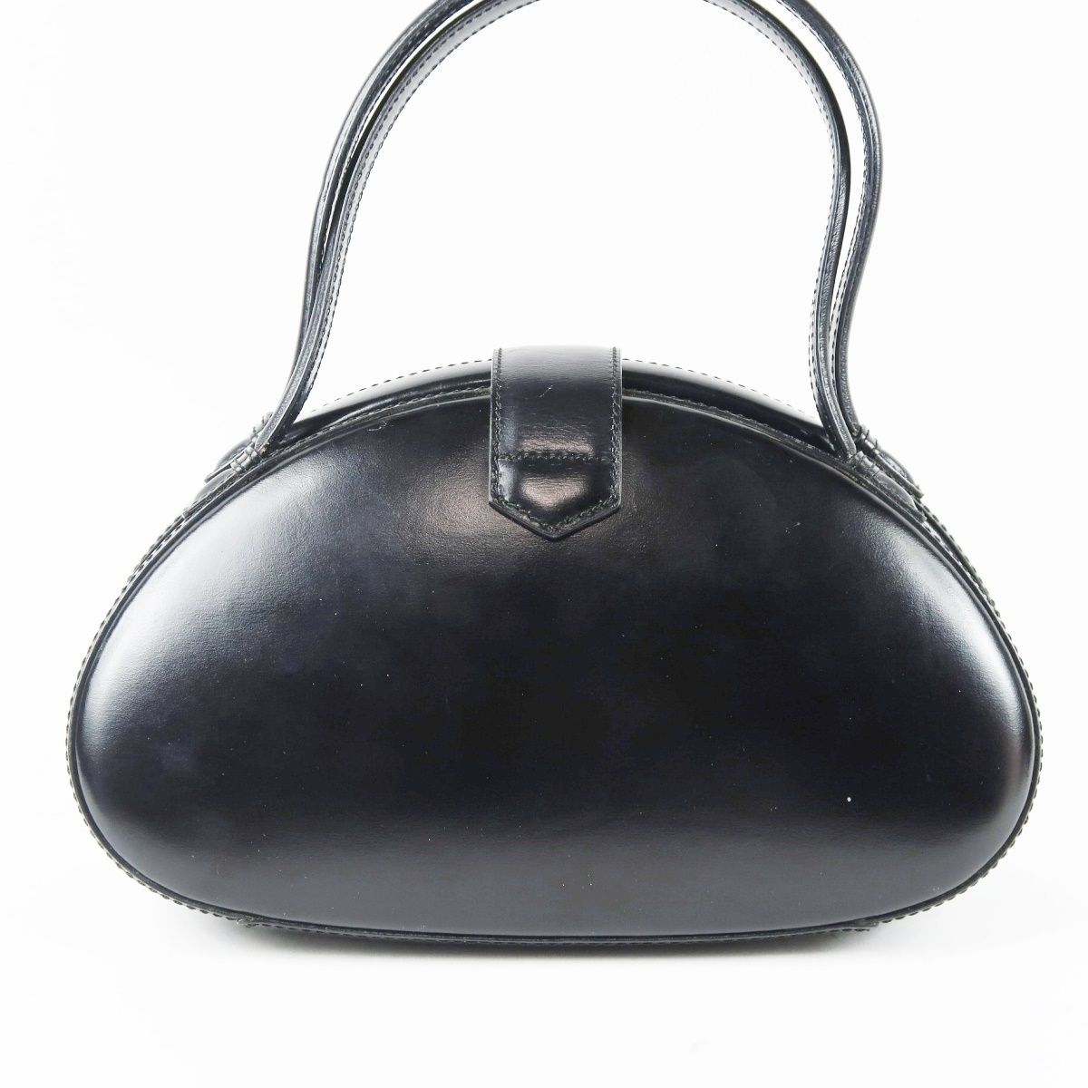 美品】LOEWE ロエベ アナグラム ハンドバッグ ブラック レザー 