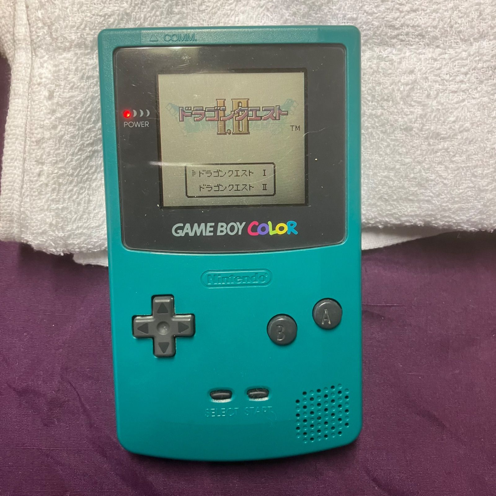 動作確認済み】任天堂 ゲームボーイカラー GBC クリアパープル(本体