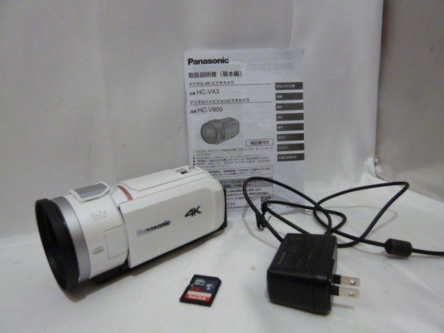 Panasonic パナソニック HC-VX3 デジタル 4K ビデオカメラ SDカード 