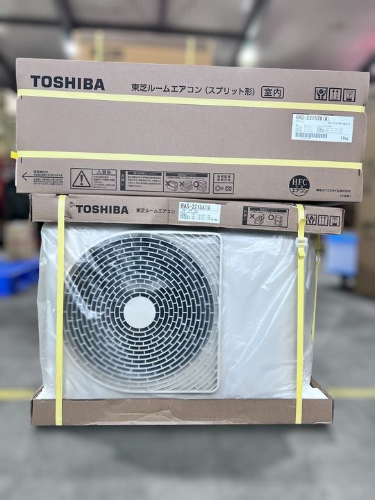 開封済・未使用品】東芝 (TOSHIBA) ルームエアコンセット RAS-2215TM(W