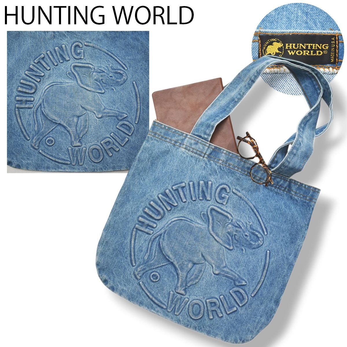 90s ヴィンテージ USA製 ハンティングワールド HUNTING WORLD デニム