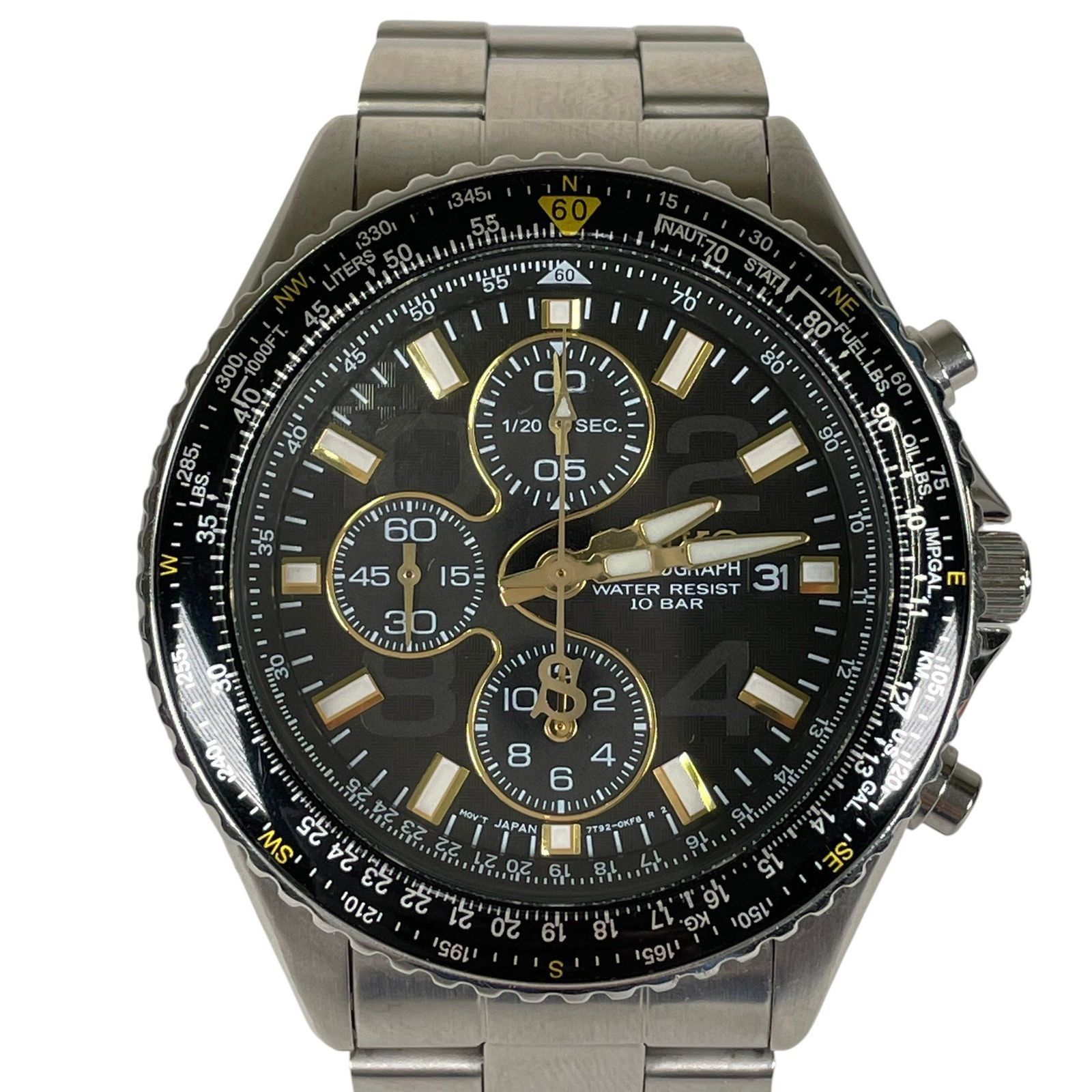 SEIKO セイコー 7T92-0CF0 パイロット 腕時計 クォーツ 腕時計 SEIKO セイコー 腕時計 クォーツ パイロット 7T92-0CF0 - メルカリ