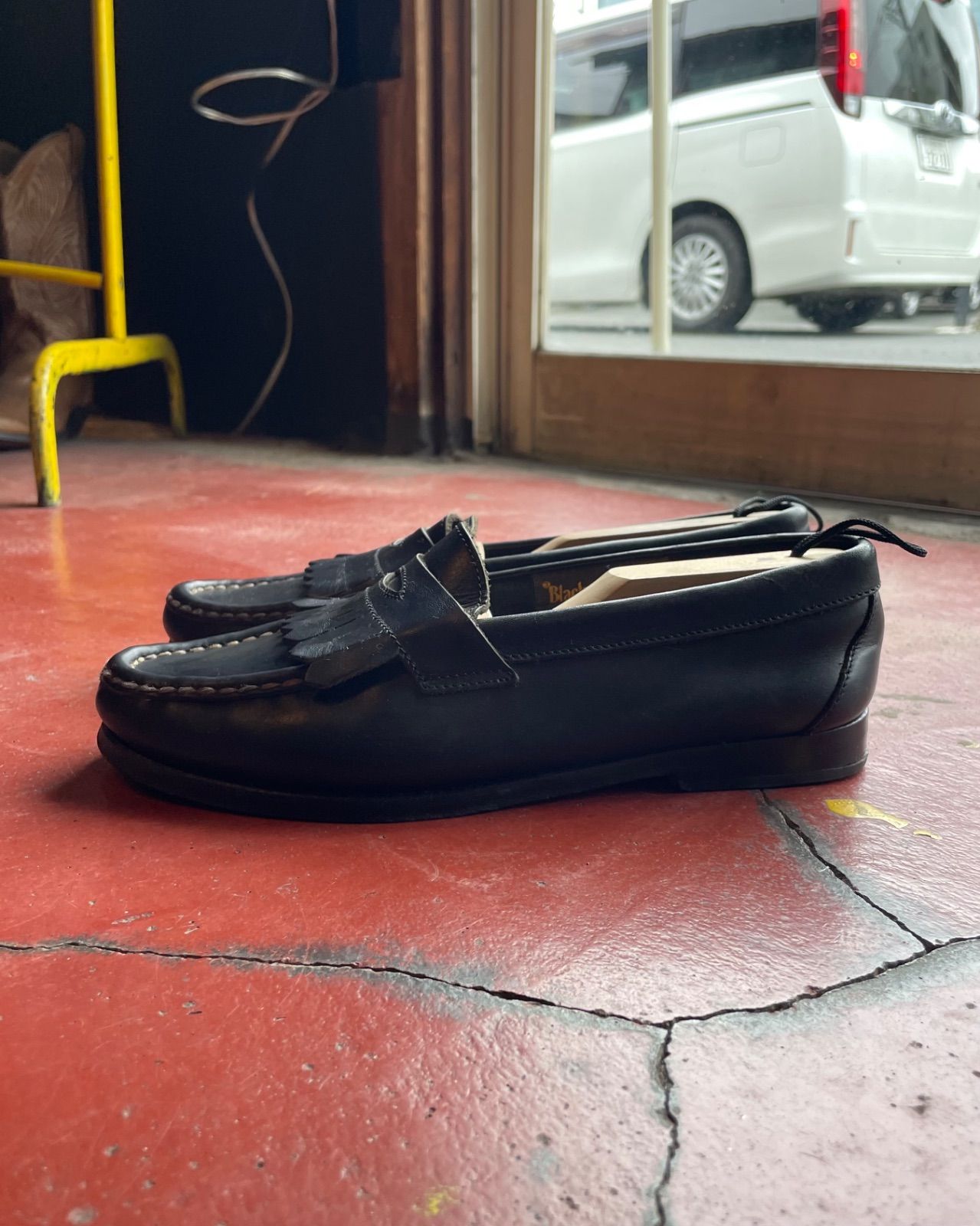Blackstone by Petris sport tassel loafers (black leather, EU 40 / approx. 25.5 cm, made in Italy) 5