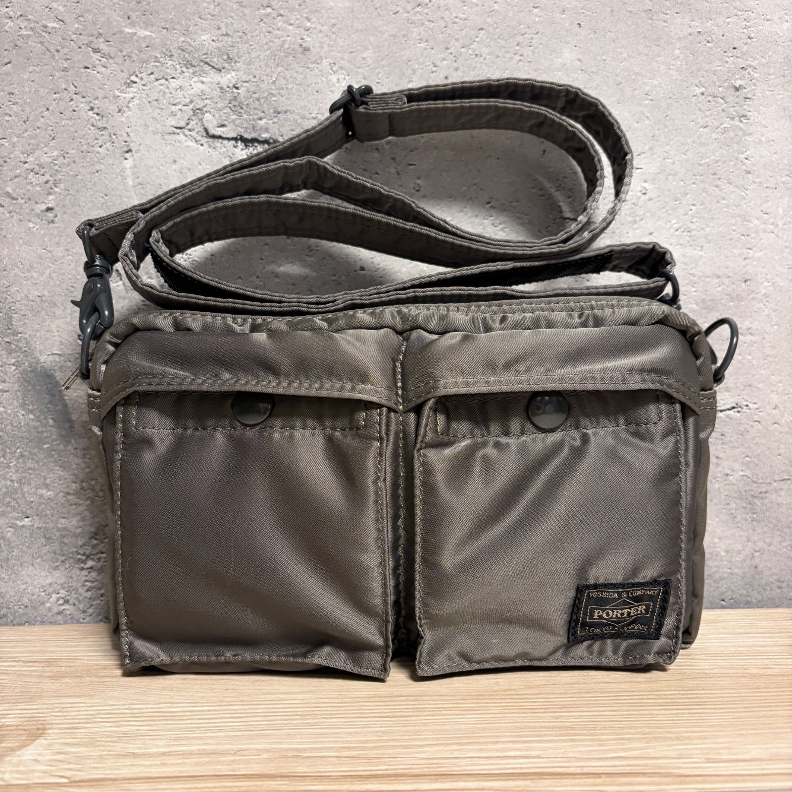 PORTER タンカー ショルダーバッグ シルバーグレー 小型 吉田カバン 美