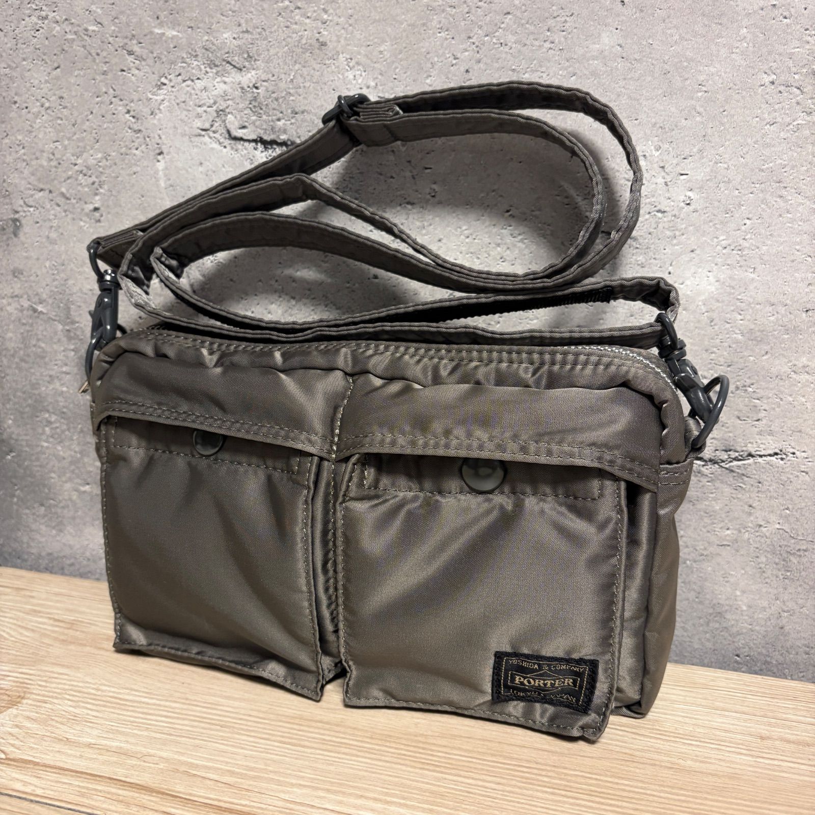 PORTER タンカー ショルダーバッグ シルバーグレー 小型 吉田カバン 美