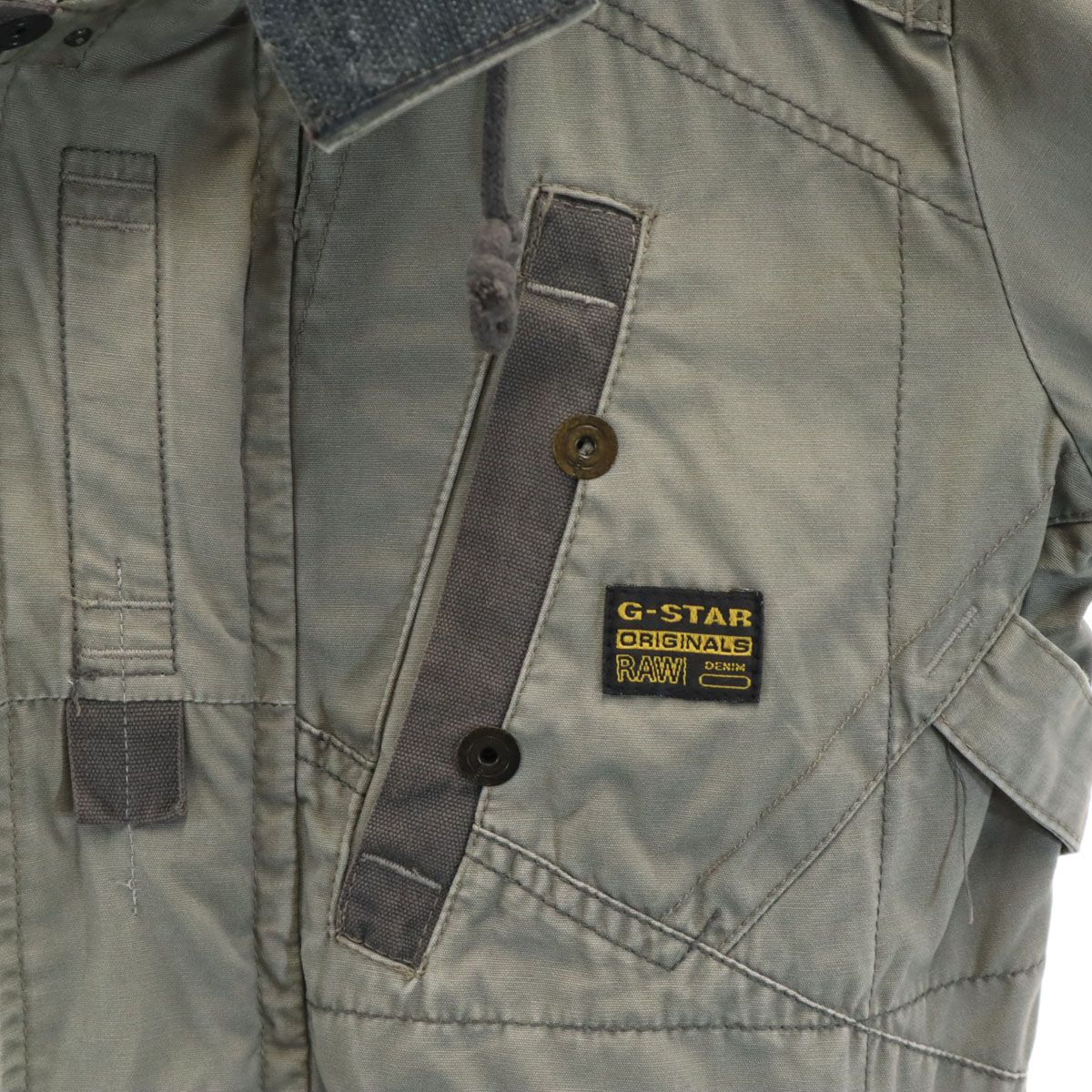 G-STAR RAW ジースターロウ ミリタリージャケット S カーキ メンズ 