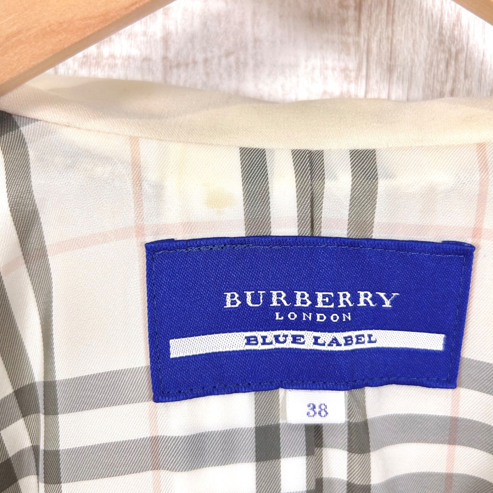 BURBERRY BLUE LABEL バーバリーブルーレーベル ロゴボタン ノバ