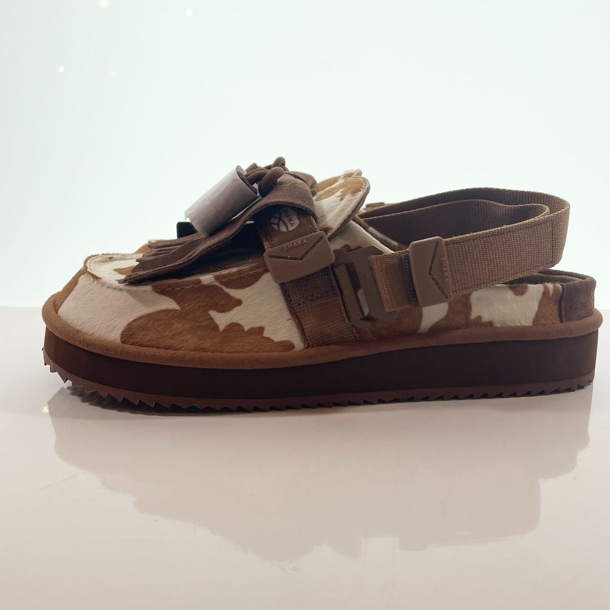 シャカ SHAKA MOC MULE TASSEL COWHAIR モック ミュール タッセル 