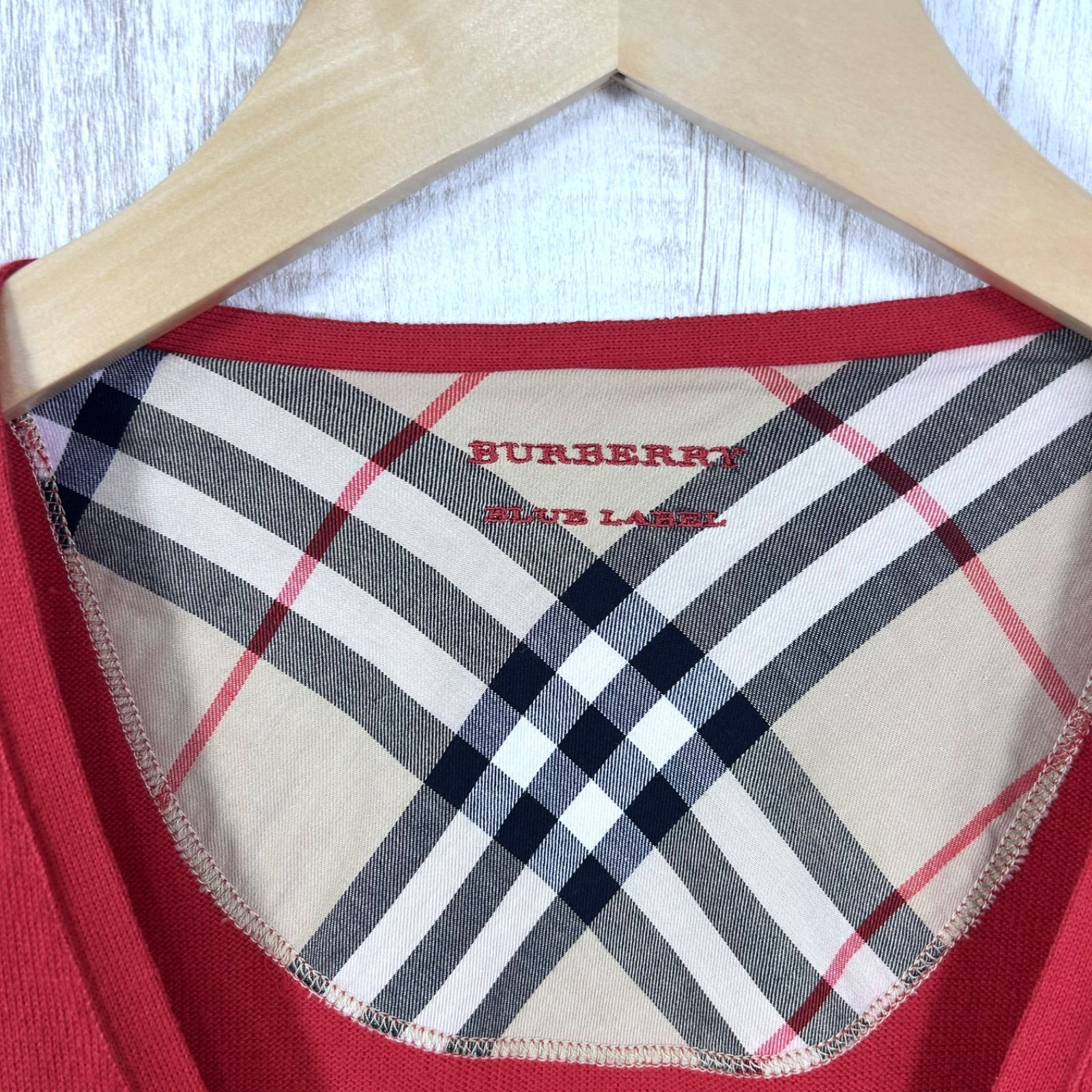 BURBERRY BLUE LABEL バーバリーブルーレーベル ホースロゴ刺繍 ノバ