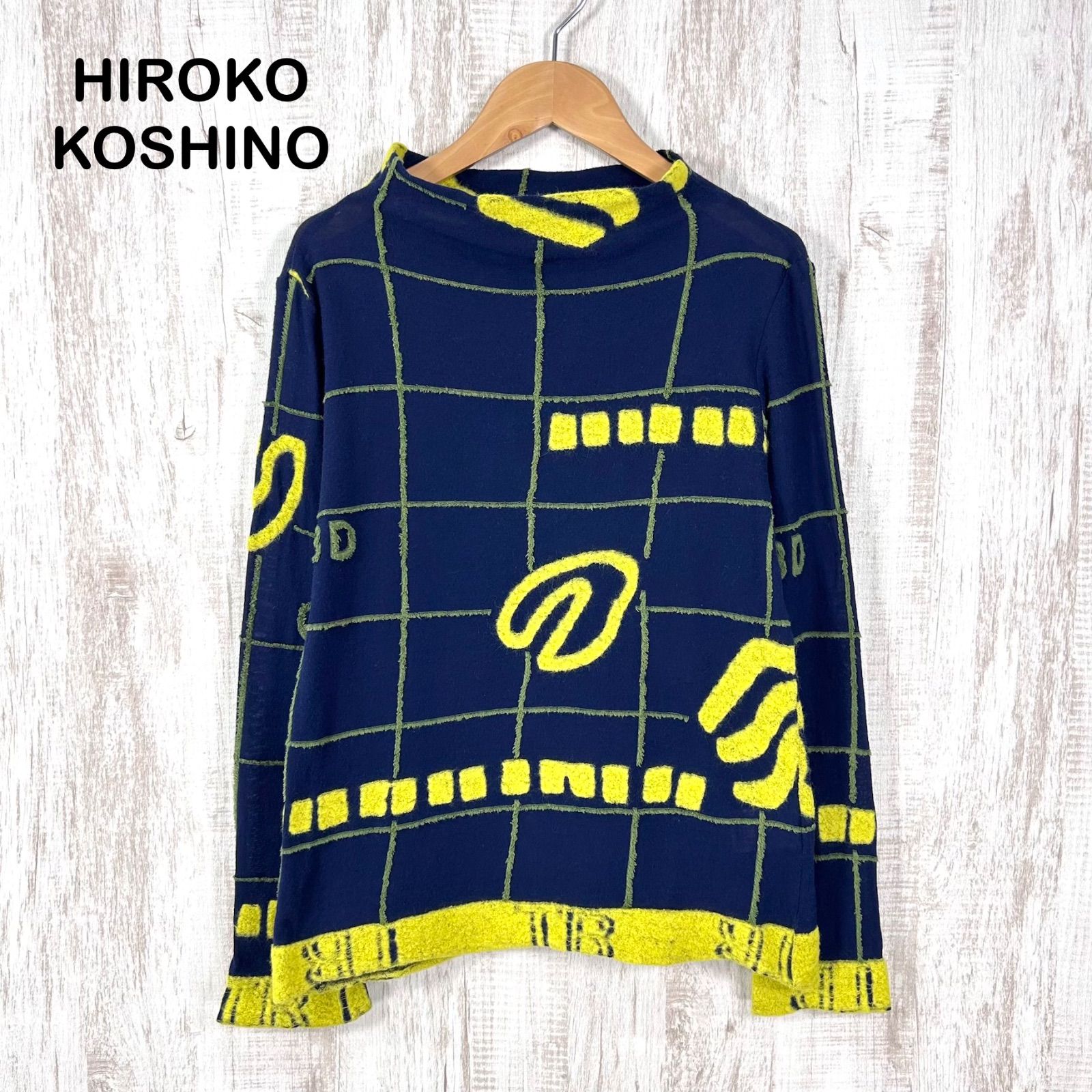 HIROKO KOSHINO TRUNK ヒロココシノ トランク 総柄 モックネック