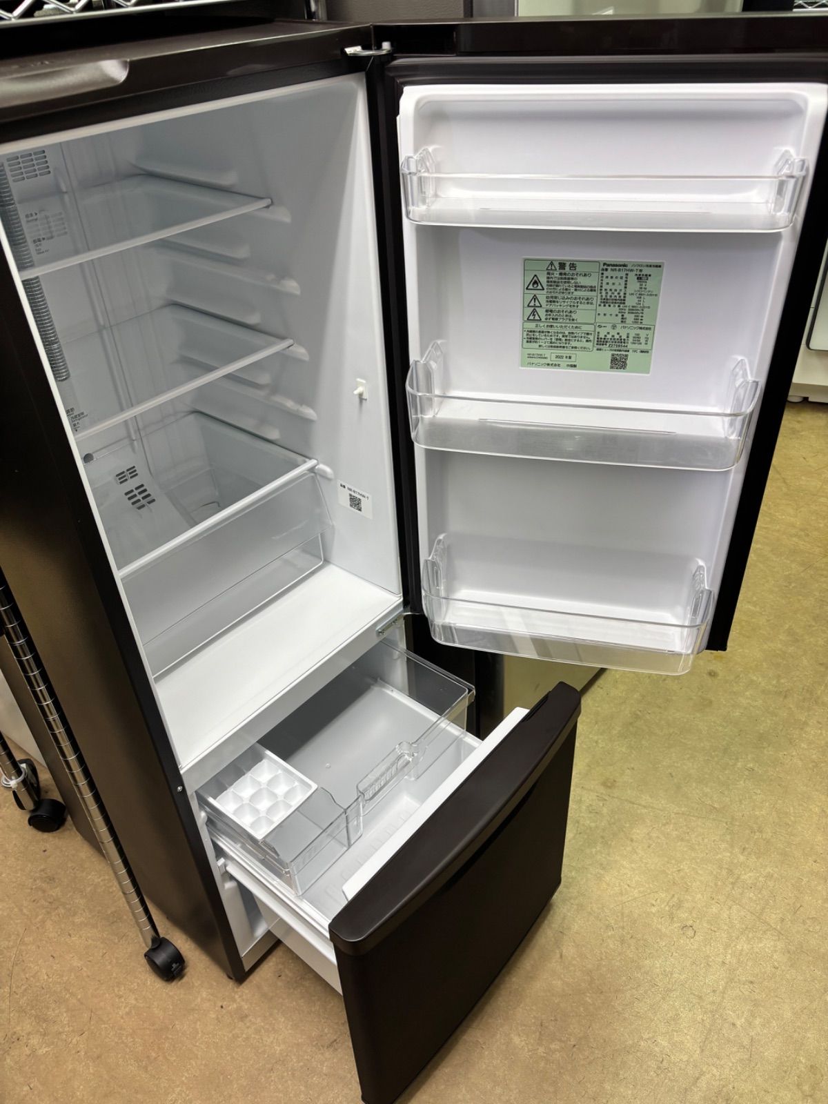 ◇Panasonic 冷蔵庫 168L マットビターブラウン NR-B17HW-T - メルカリ