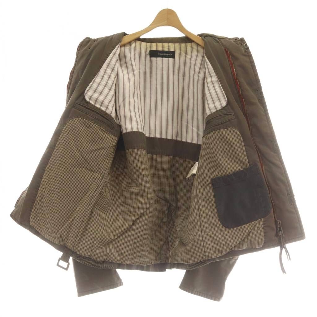 ディースクエアード DSQUARED2 ミリタリージャケット 50 ジップアップ 