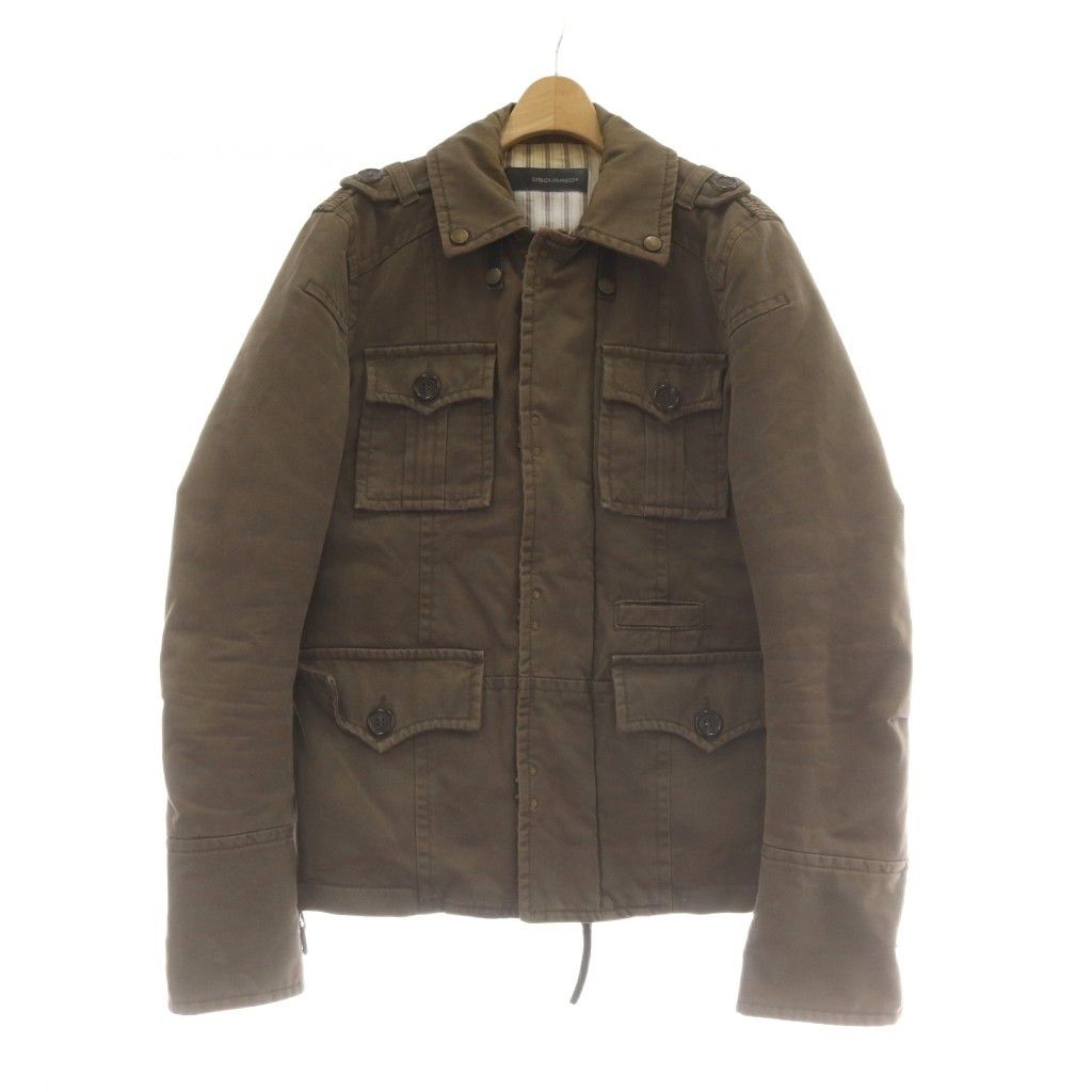 ディースクエアード DSQUARED2 ミリタリージャケット 50 ジップアップ