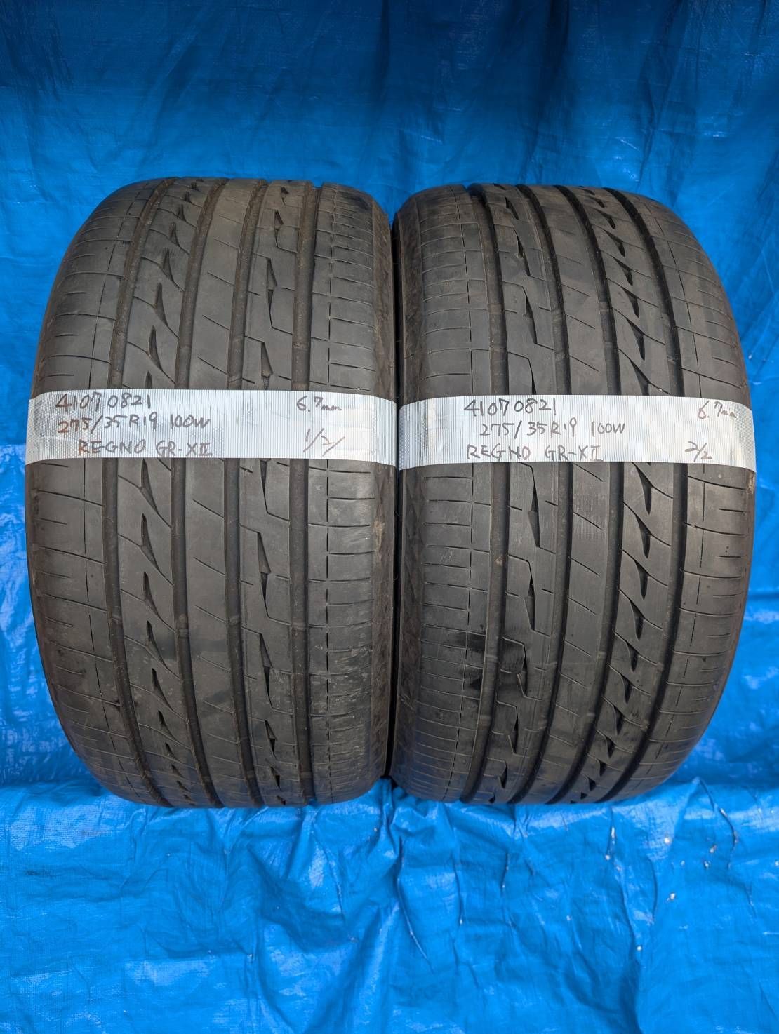 4107) 275/35R19 100W ブリヂストン REGNO GR-XⅡ 2本セット【北海道