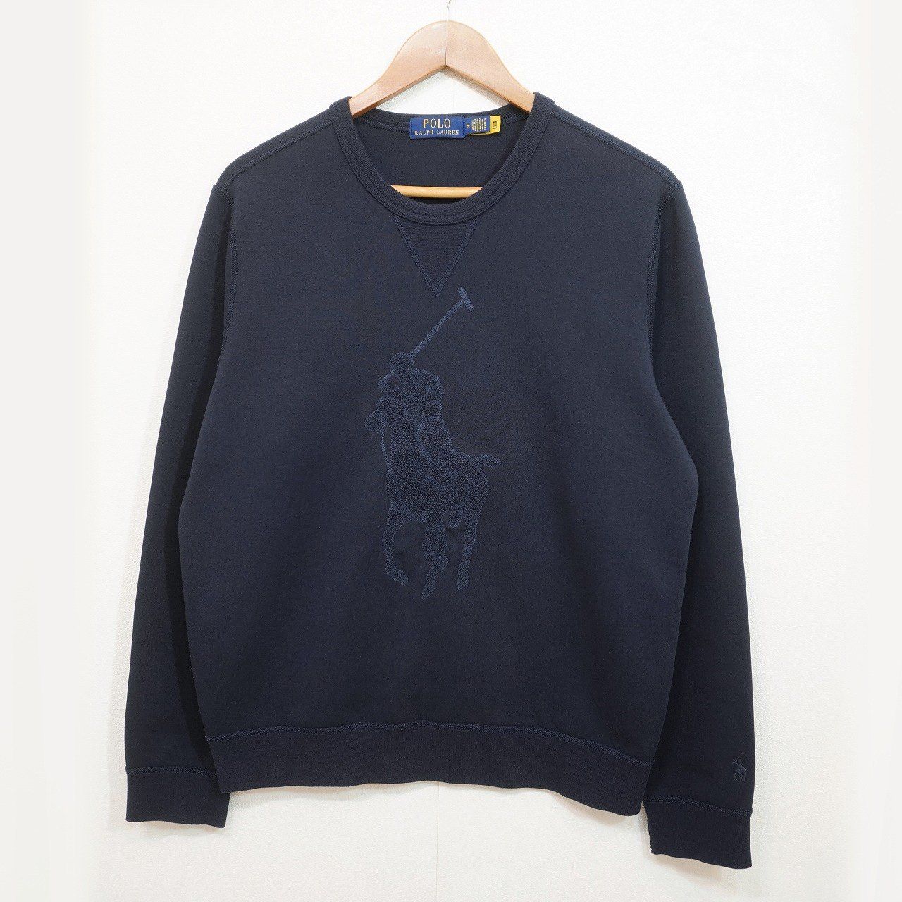 無料配送 Polo Ralph Lauren ネイビー スウェット M 【公式通販】