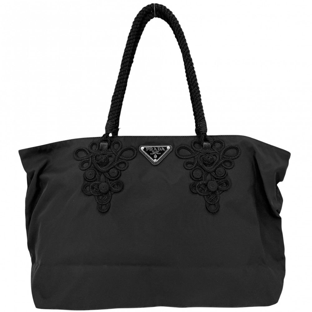 美品】PRADA ブラック トートバッグ ハンドバッグ 041 PRADA プラダ 