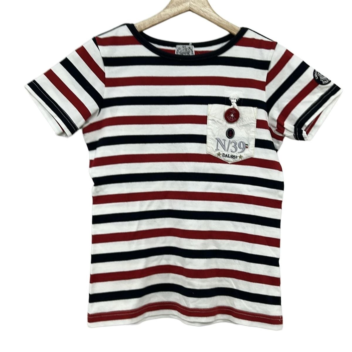 SINACOVA(シナコバ) 半袖Tシャツ サイズF メンズ - 白×ダークネイビー 