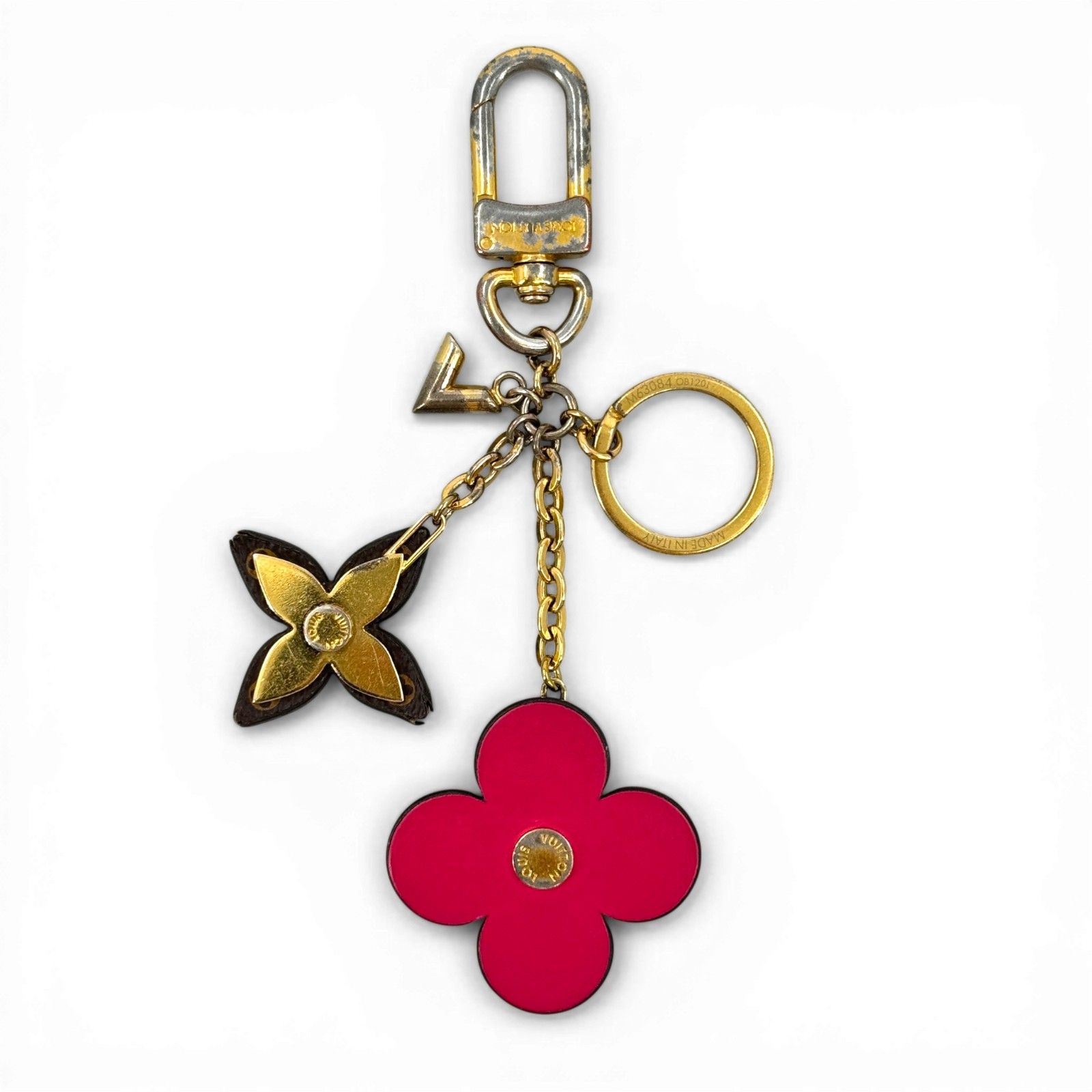 LOUIS VUITTON モノグラム ポルトクレ ブルーミングフラワー M63084 