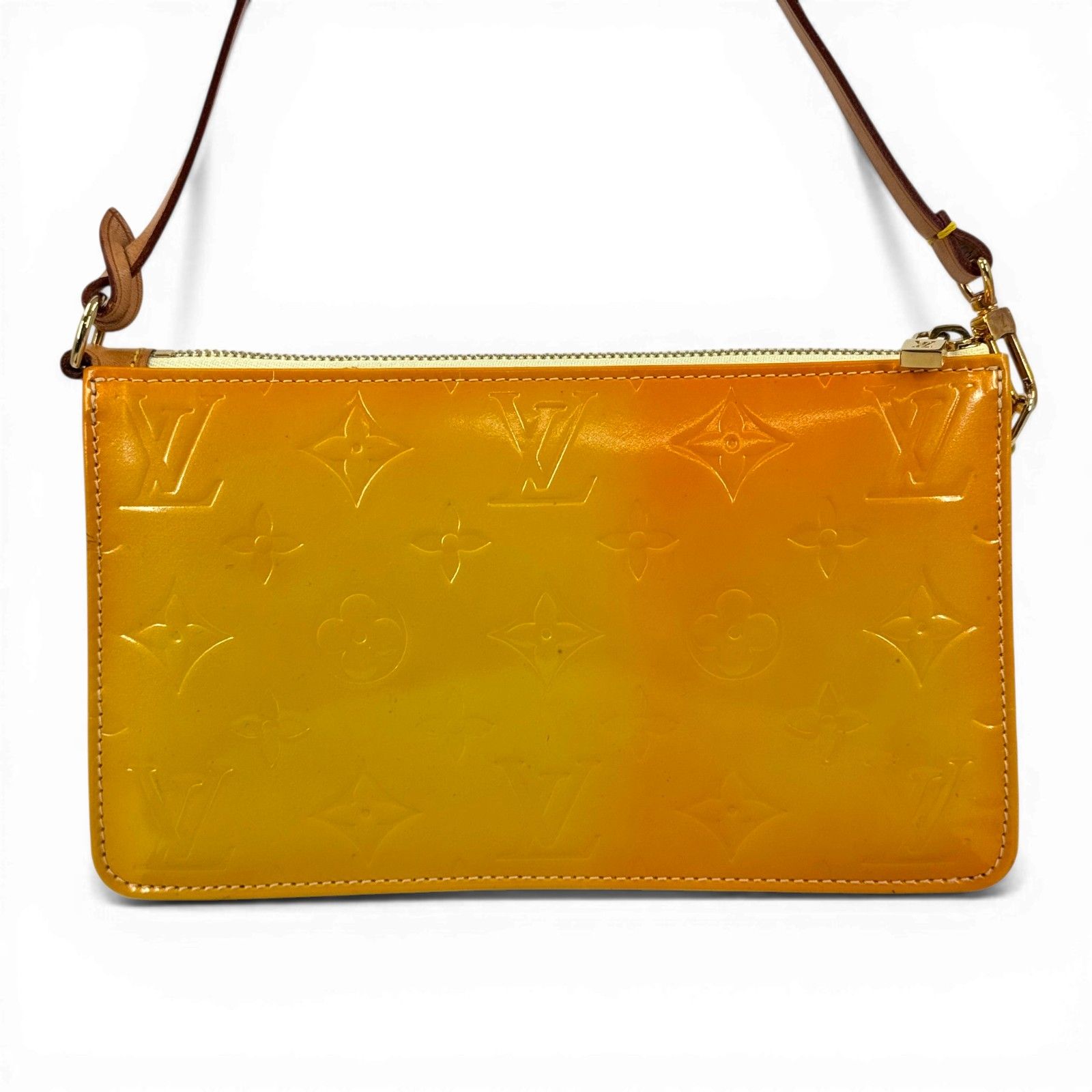 LOUIS VUITTON モノグラム ヴェルニ イエロー レキシントン M91058 