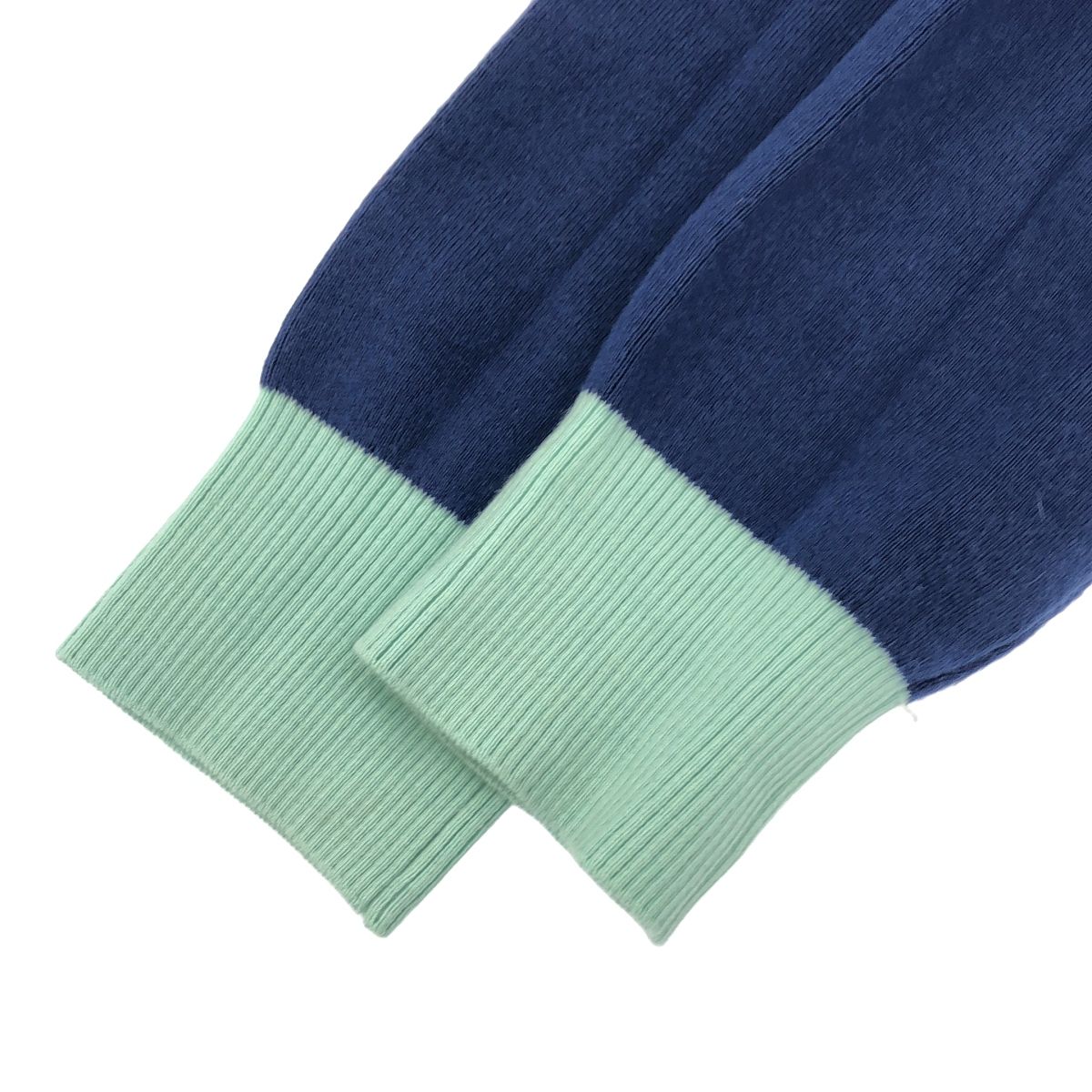 CABaN キャバン 23AW コットンカシミヤ バイカラーVネックカーディガン 