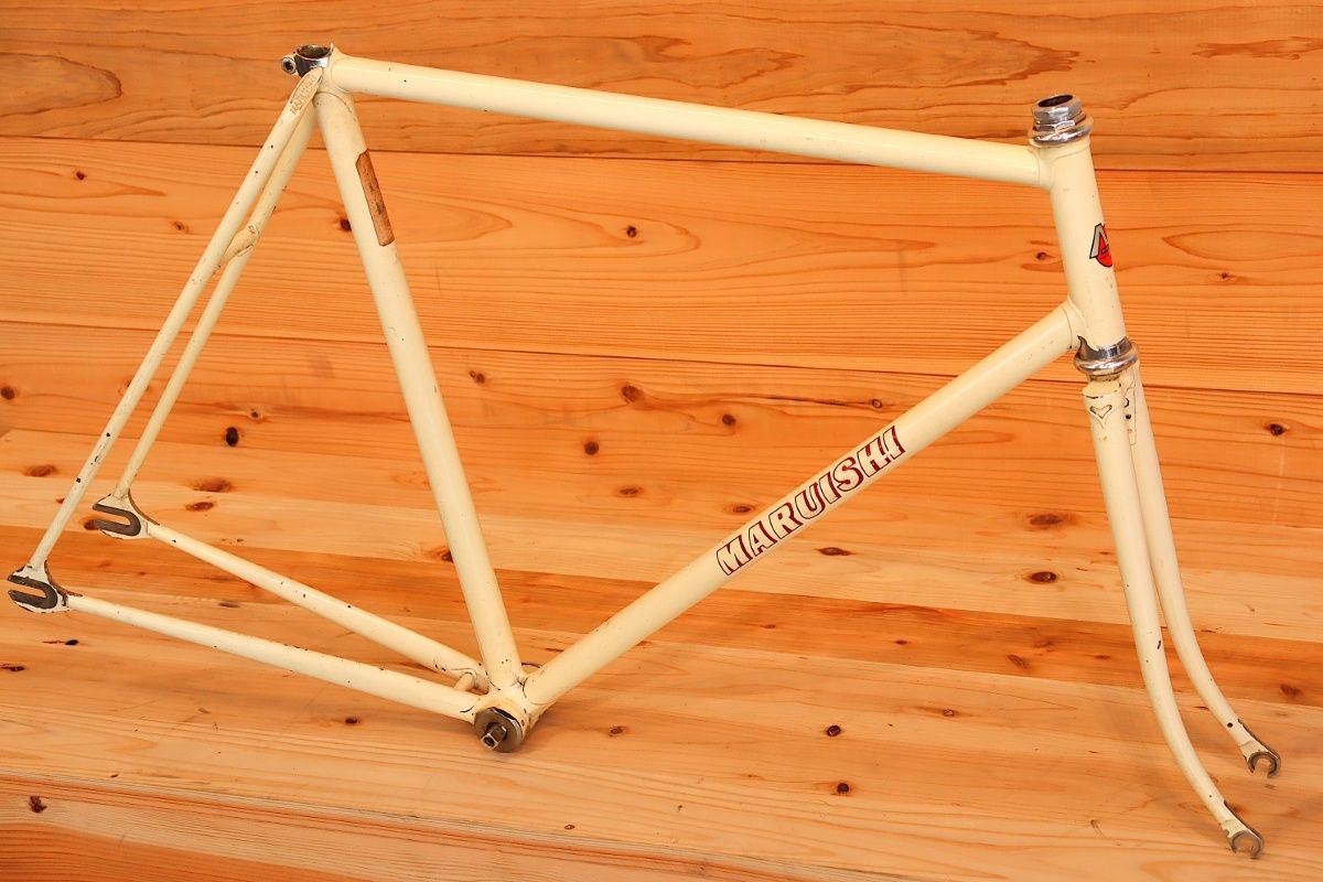 丸石 MARUISHI NJS スチール ピストバイク トラックレーサー フレーム 
