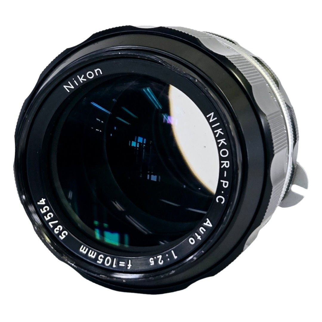 Nikon NIKKOR-P 初期非Ai 105mm f2.5 試写あり 実用品 Nikon NIKKOR-P