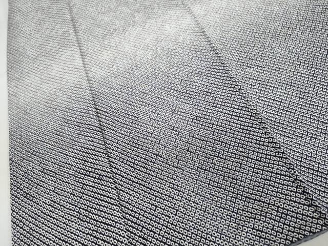 平和屋着物○色留訪問着 総絞り 霞文 暈し染め 正絹 逸品 DABC2269ud