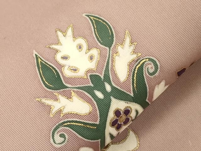 平和屋着物●塩瀬　九寸名古屋帯　花鳥文　金彩　正絹　逸品　CABE3675dy 平和屋着物○塩瀬 九寸名古屋帯 花鳥文 金彩 正絹 逸品 CABE3675dy