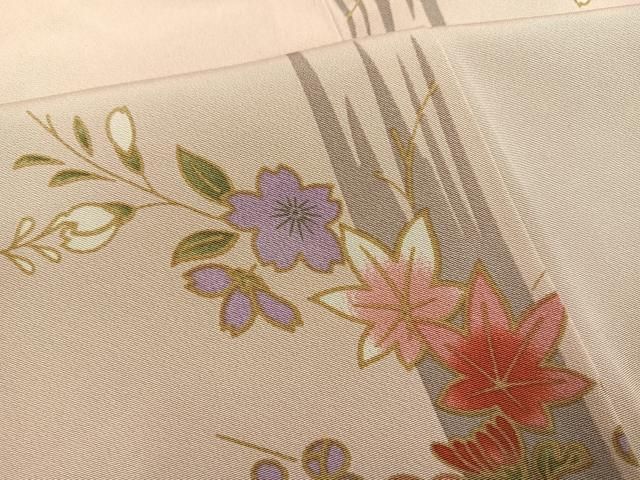 平和屋着物○上質な小紋 草花文 正絹 逸品 AABG9039ph - メルカリ
