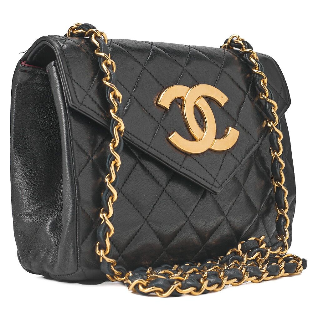 CHANEL シャネル マトラッセ デカココ Vフラップ シングル プッシュ