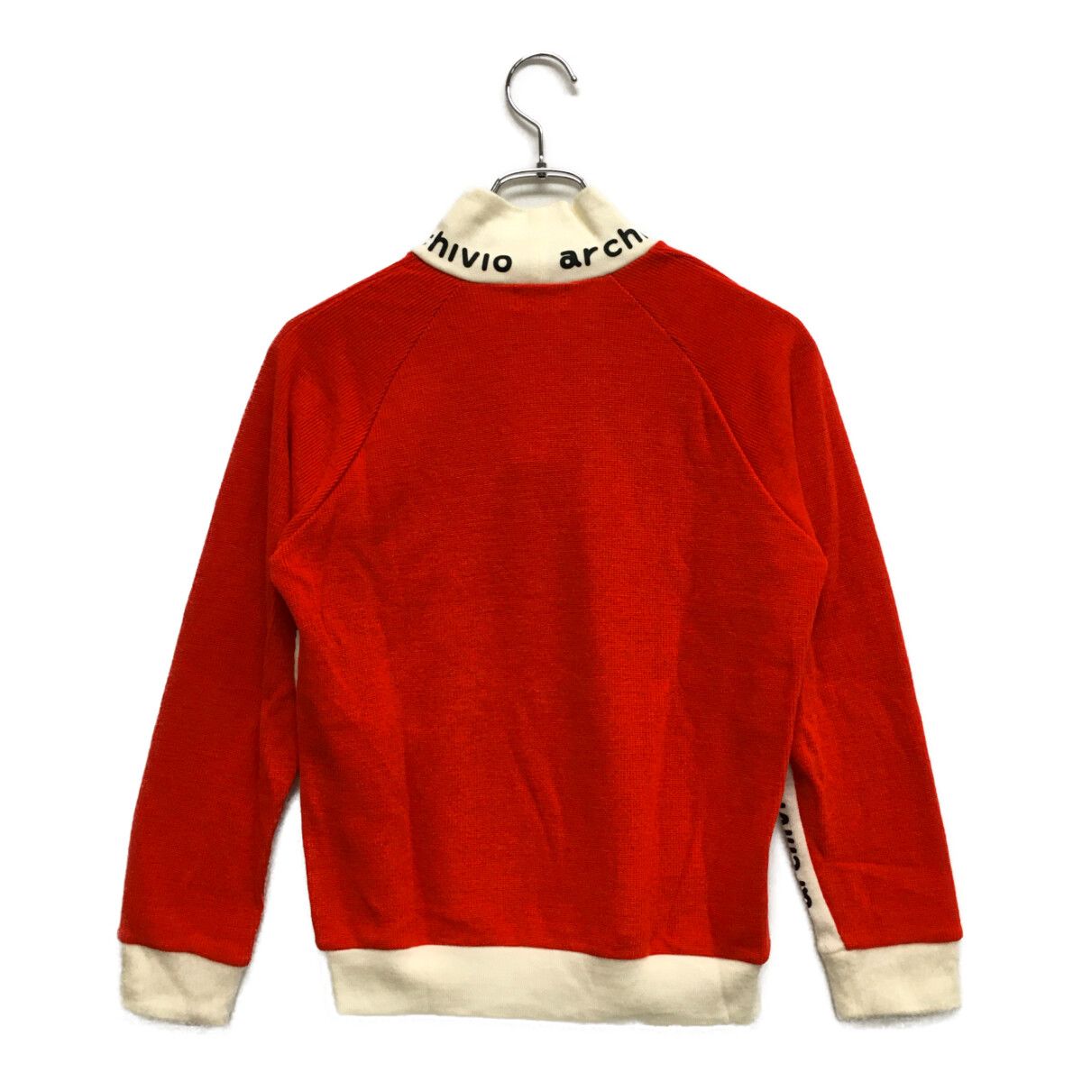 【美品】アルチビオ archivio 長袖ニット　赤　レディースサイズ38（Ｍ） 中古 レディース アルチビオ archivio セーター 38(M) 赤 レッド 長袖