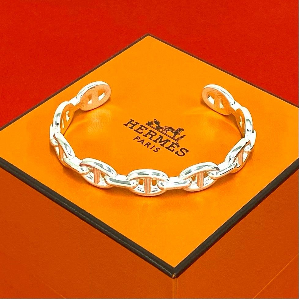 極 美品 箱付き HERMES エルメス シェーヌダンクル アンシェネ