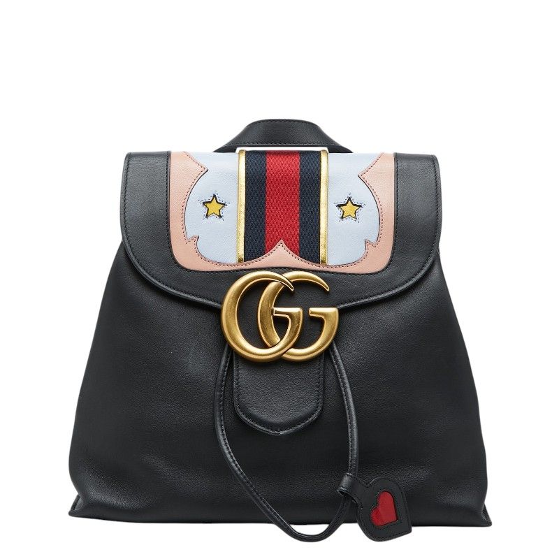 グッチ GGマーモント シェリーライン チェーン リュック バック グッチ GGマーモント シェリーライン チェーン リュック バック