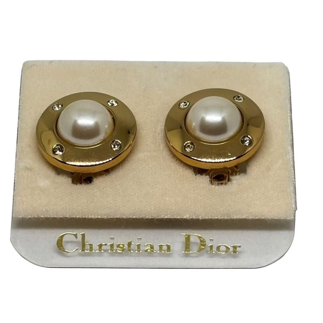 極美品 Christian Dior クリスチャンディオール イヤリング