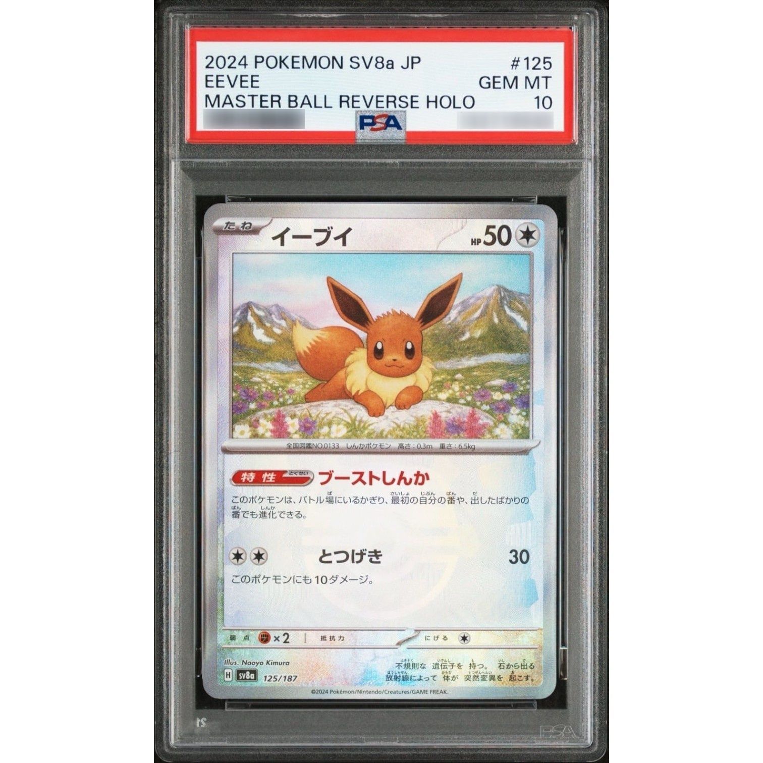 PSA10鑑定済〕イーブイ(マスターボールミラー)【-】{125/187} - メルカリ